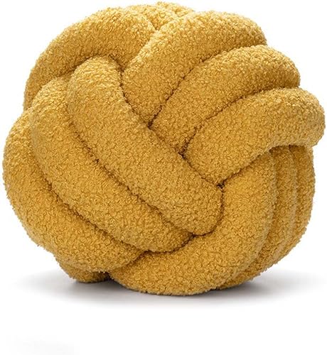 Miniatura 4 de Cyprinus Carpio Almohada de forro polar de peluche, tejida a mano, almohada de respaldo para sofá, sala de estar, estudio, cojín redondo para mesita