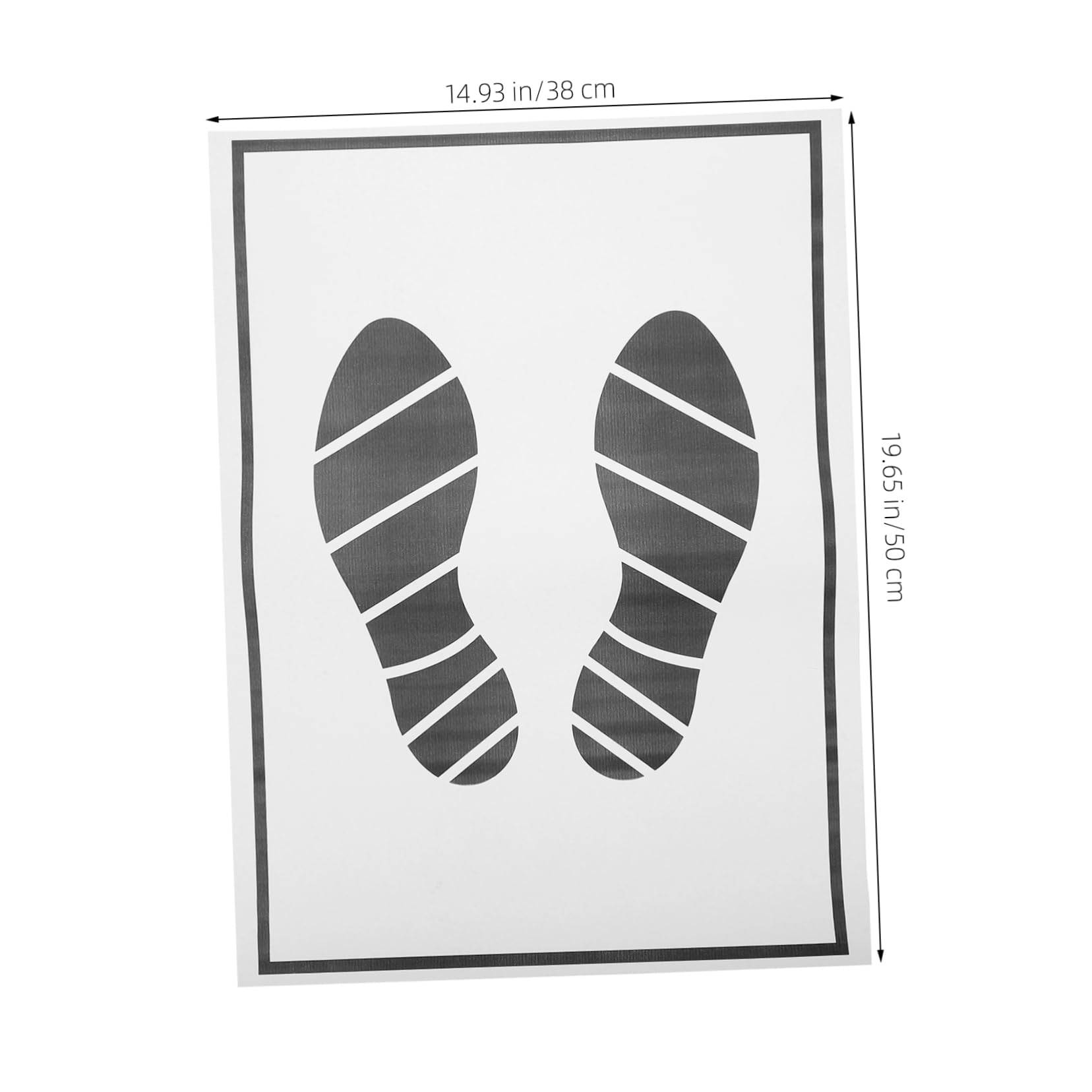 25 pcs Floor Paper car Foot mats Disposable car mats Waterproof Carpet — view 9