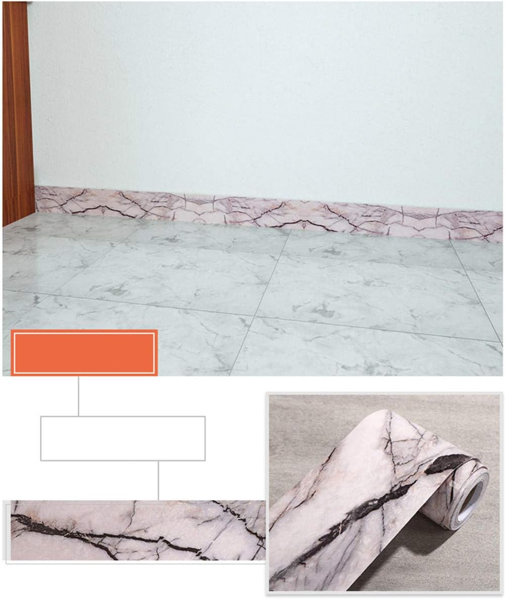 Self-Adhesive Wallpaper Border Peel and Stick Wall Border Sticker Home Ceiling Decorative Border for Bathroom Living Room Kitchen Black Stone 10CM X 500CM