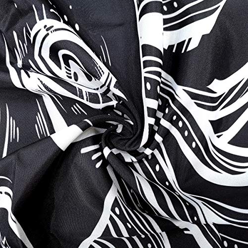 Riyidecor Mandala Celestial Shower Curtain 72X72 Inch Vintage Boho Sun Moon Black White Chic Mystic Universe Starry Sky Polyester Waterproof Home Bathroom Decor 12 Pack Plastic Hooks #TOP2