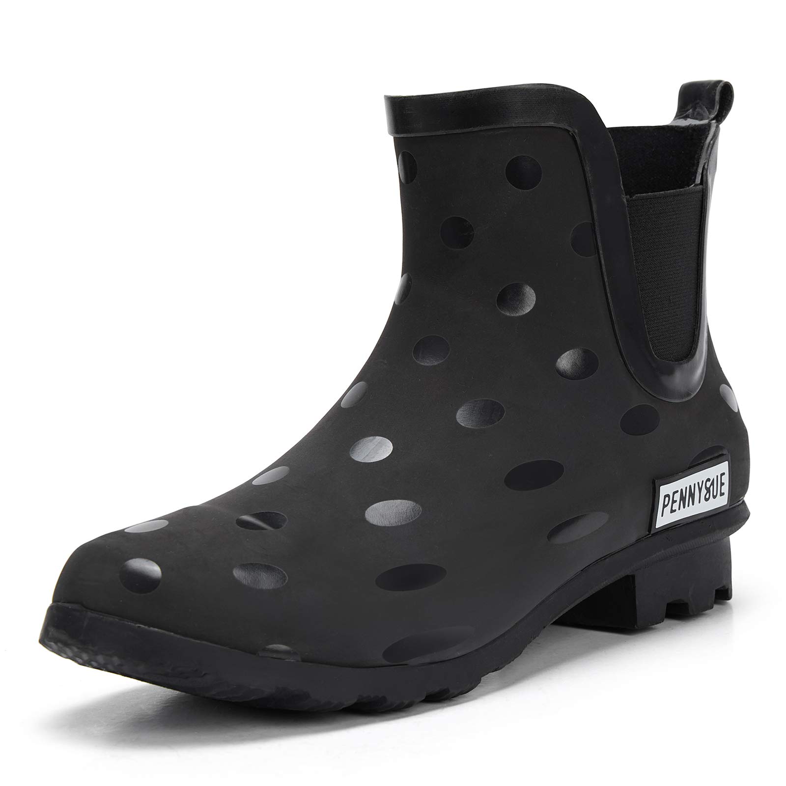 PENNYSUE Women's Ankle Rain Boots Waterproof Short Chelsea Booties