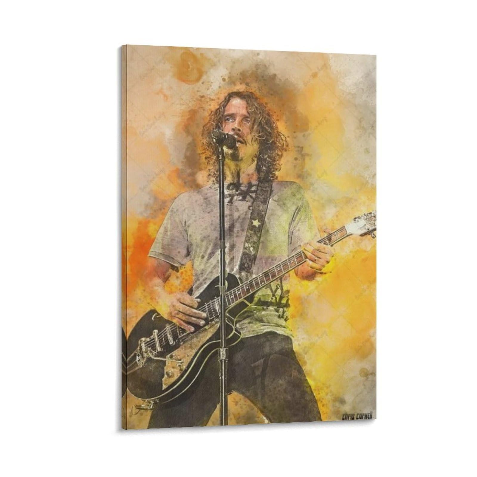 FCOIN Chris Cornell Canvas Poster Print Photo Art Painting Canvas Poster Home Modern Decor Posters 20x30inch(50x75cm)