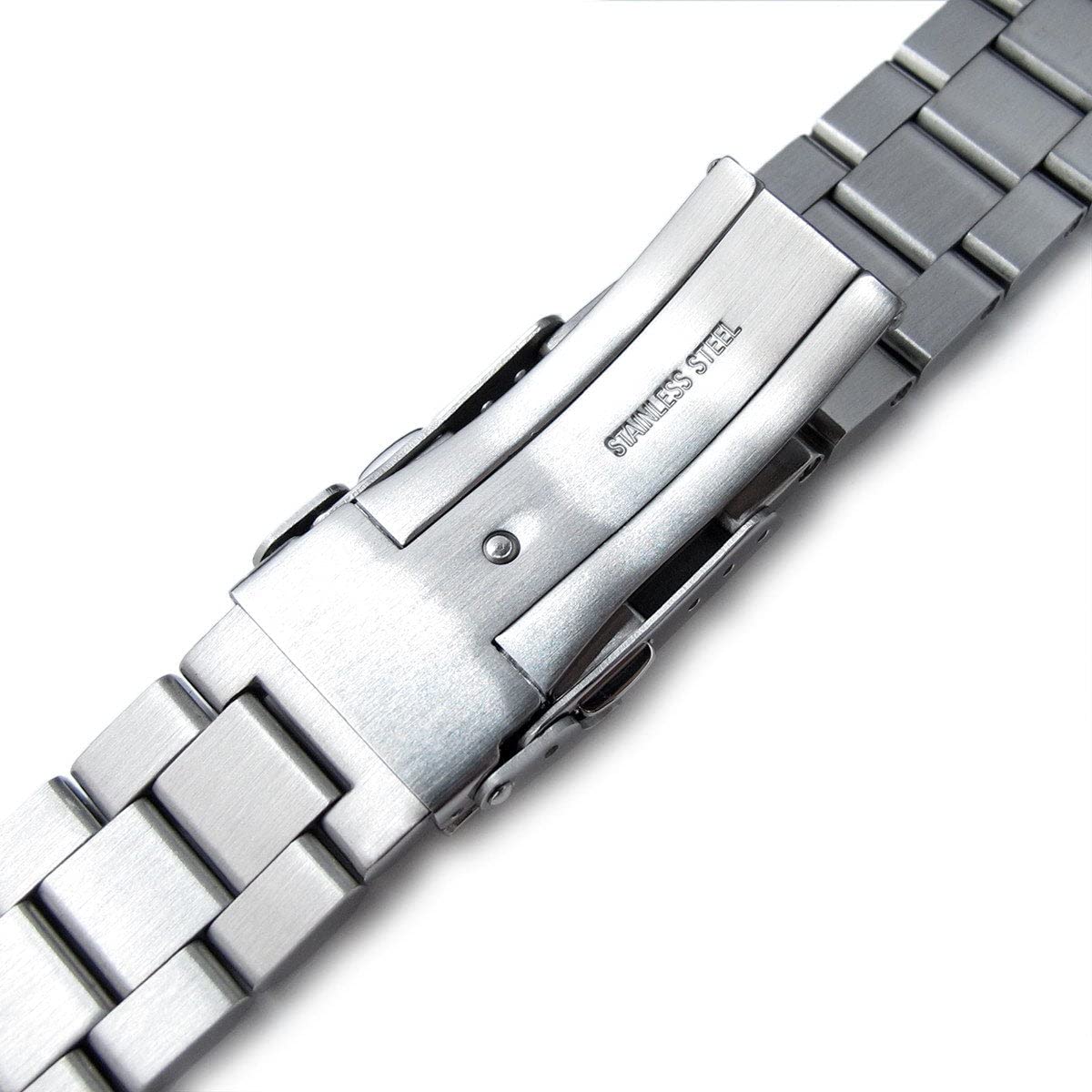 MiLTAT 22mm Hexad Style Bracelet de montre en métal Extrémité droite