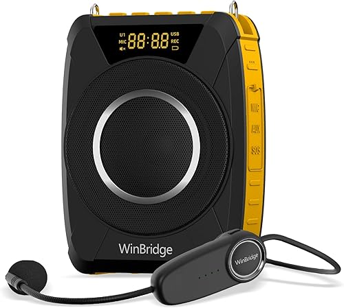 Miniatura 10 de Amplificador de voz Bluetooth 5.0 con micrófono inalámbrico, micrófono personal impermeable, amplificador de voz inalámbrico, megáfono portátil de