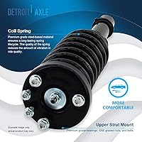 Vista 1605 de Detroit Axle - Kit de suspensión delantera de 10 piezas para Chevy Aveo Aveo5 Pontiac G3 Wave 2 Ready Struts Assembly 2 Enlaces de barra