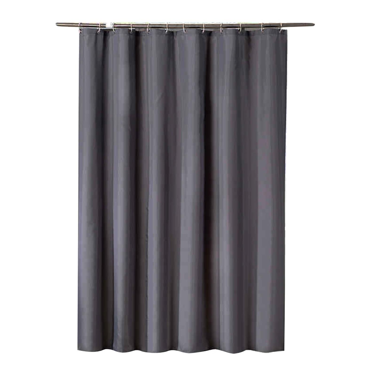 Generisch Dunkelgrauer 180 x 200 cm Dicker wasserdichter Polyester-Duschvorhang for Badezimmer