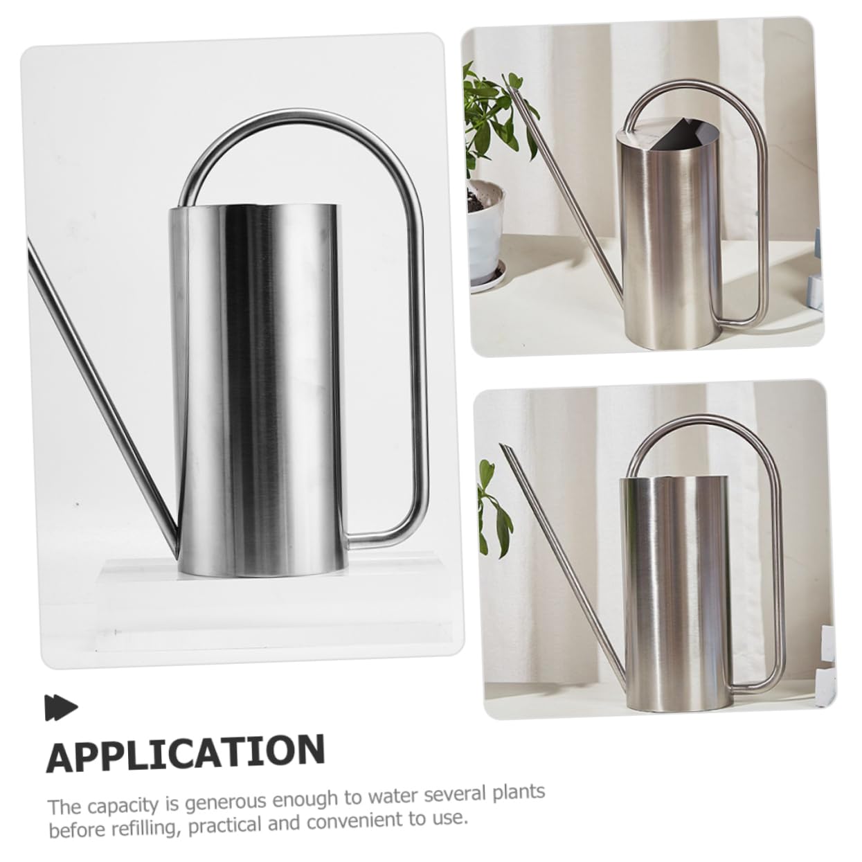 UPKOCH Annaffiatoio in Acciaio Inox Per Piante Da Interno Annaffiatoio Vintage Con Beccuccio Lungo Brocca in Metallo Per Bonsai