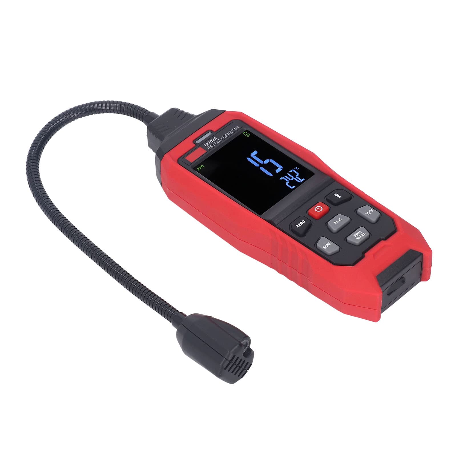Rilevatore di Perdite di Gas, Rilevatore di Perdite di Gas Combustibile 0 9999PPM con Sniffer di Portatile e Allarme Sonoro Leggero per Rilevamento di Metano Propano Domestico
