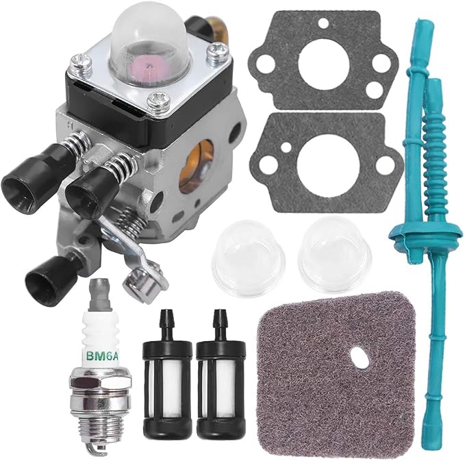 Hoypeyfiy C1Q-S97 Carburetor Kit, Replacement for Stihl FS38 FS46 FS55 ...