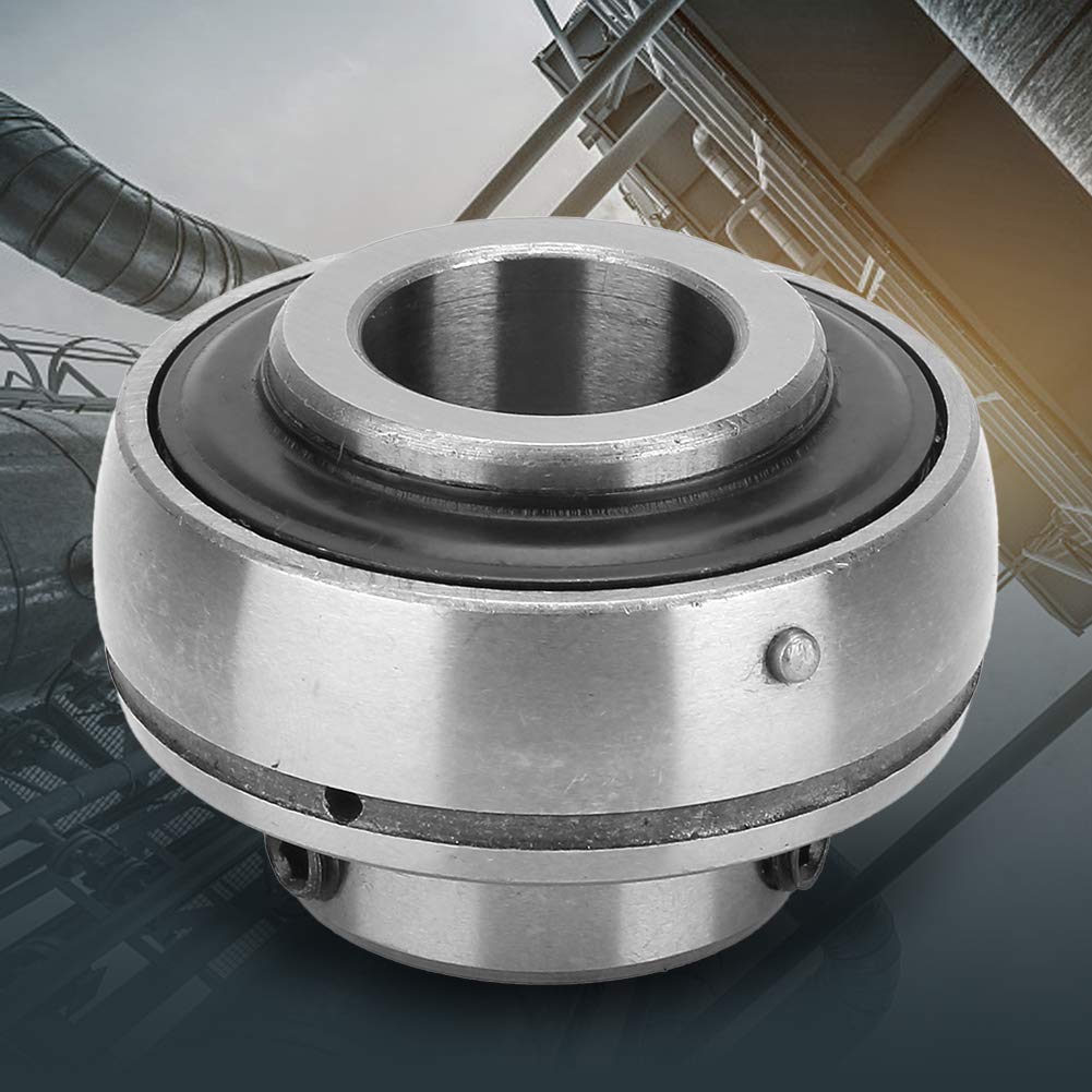 2 uds UC-205 rodamiento de bolas rodamiento de inserción de acero 25x52x34,1mm rodamiento de soporte de inserción de lubricación de la máquina para una variedad de máquinas(UC205)