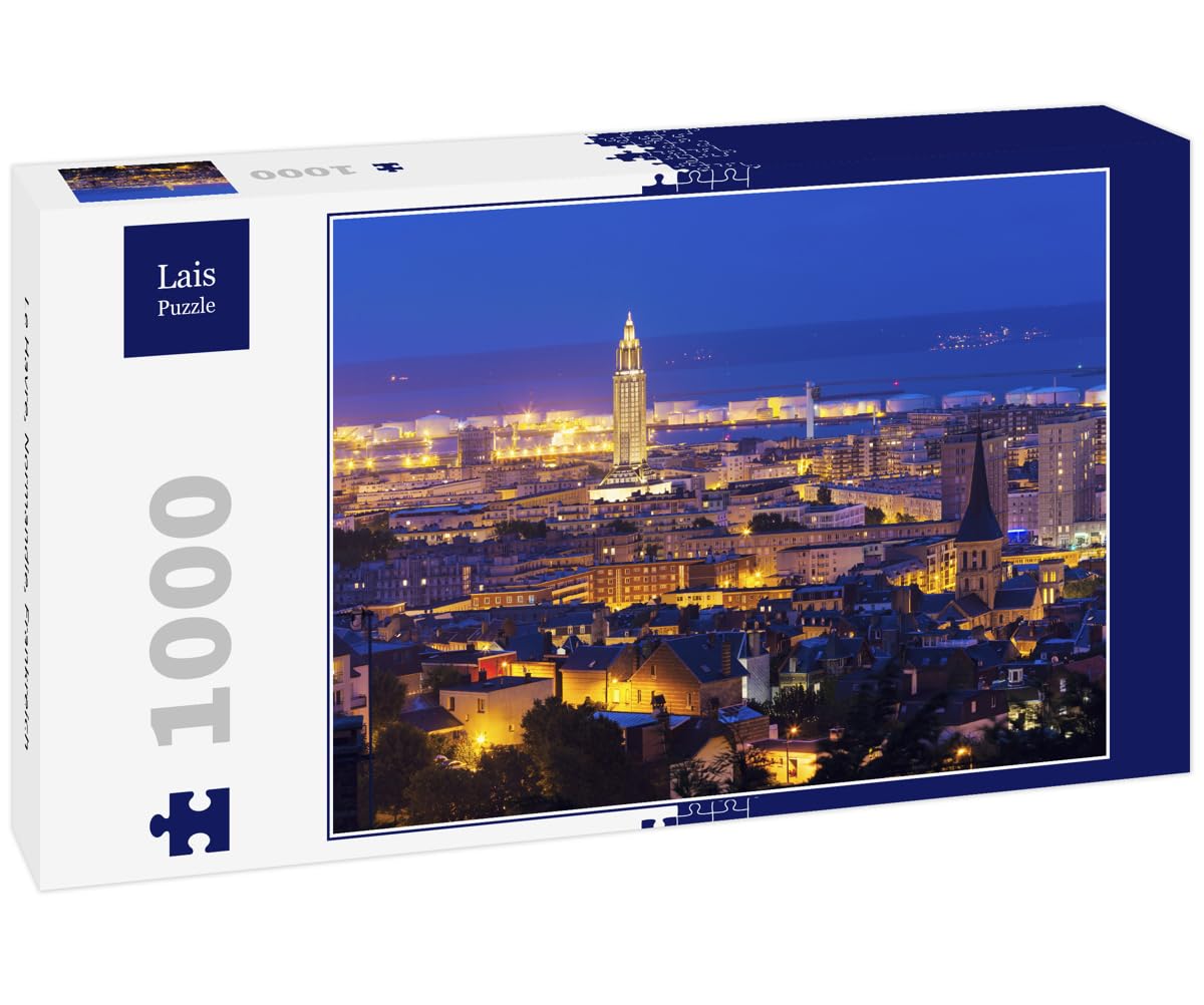 Lais Puzzle Le Havre, Frankreich – 1000 Teile, Brillanter Druck, Hochwertig Gestanzt – Motivposter Auf Der Box – Für Erwachsene