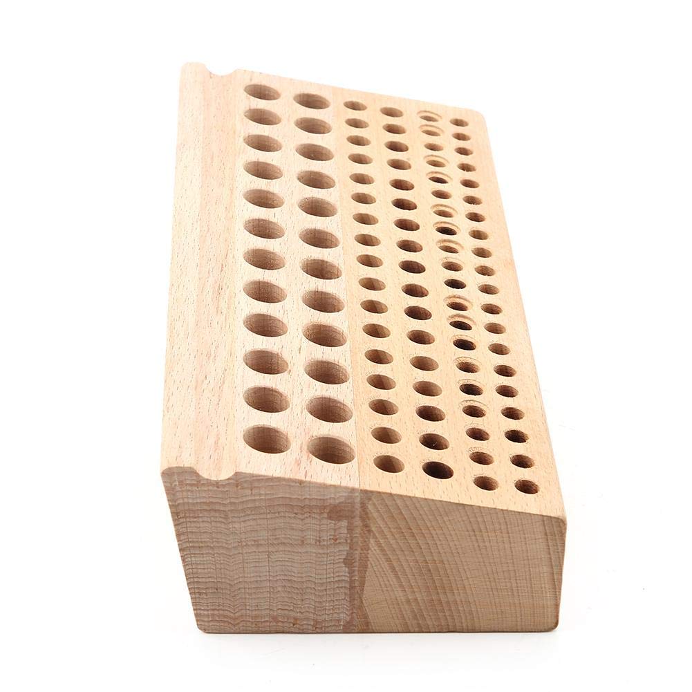 Herramienta para Artesanía en Cuero, 98 agujeros precisos, soporte de goma y madera para estampado y perforación, herramienta artesanal for talleres, principiantes y profesionales