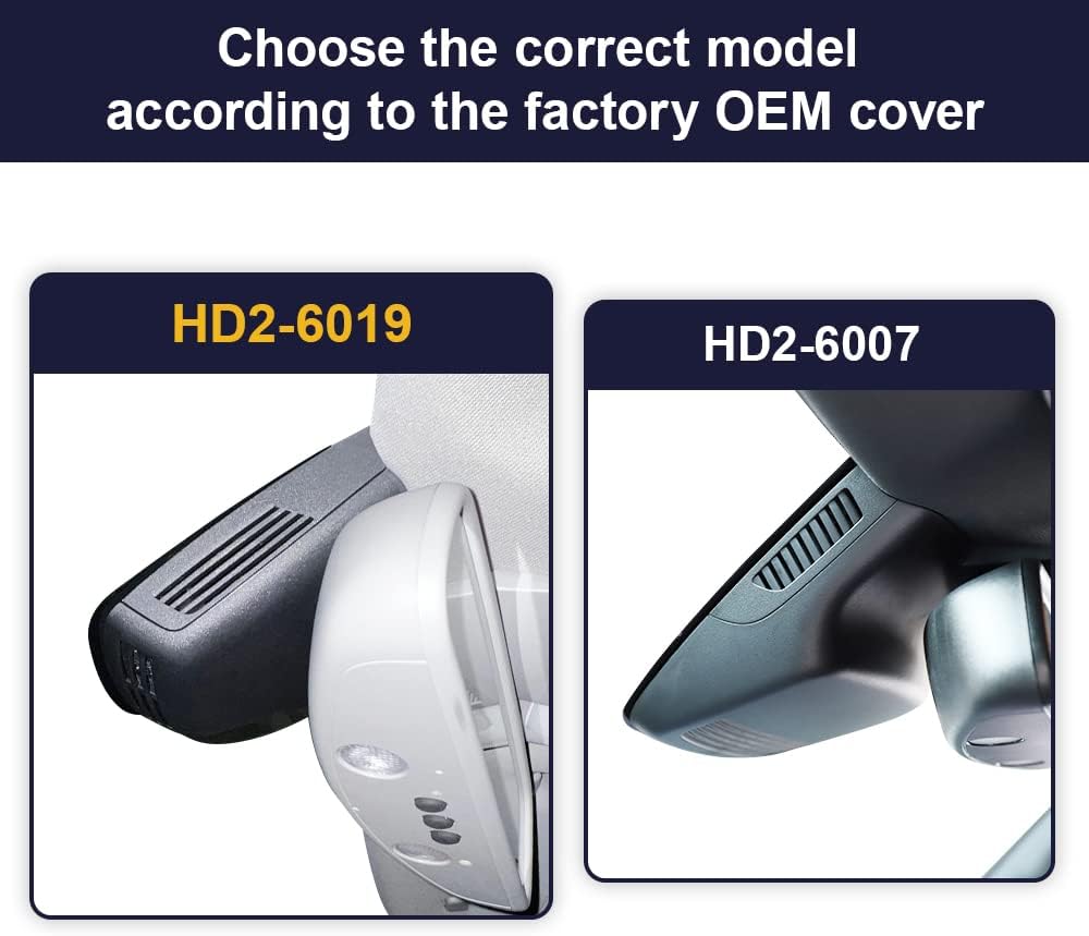 Fitcamx Front 4K+Rear 1080P Dash Cam Suitable for Mercedes-Benz GLK 350 250 2010 2011 2012 2013 2014 2015 X204 (HD2-6019), OEM Look, Dual Loop Recording, WiFi &APP, G-Sensor, Easy to Set, 128GB Card