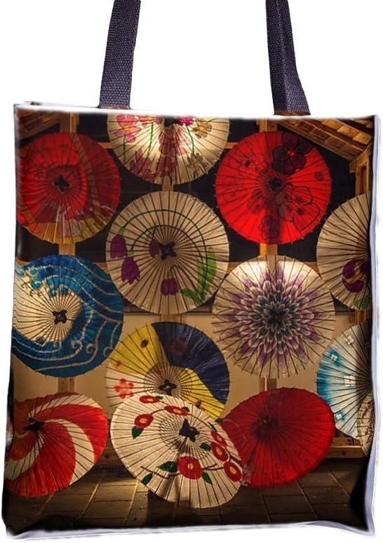 Japanese Umbrellas, Umbrella allover printed totes, popular totes