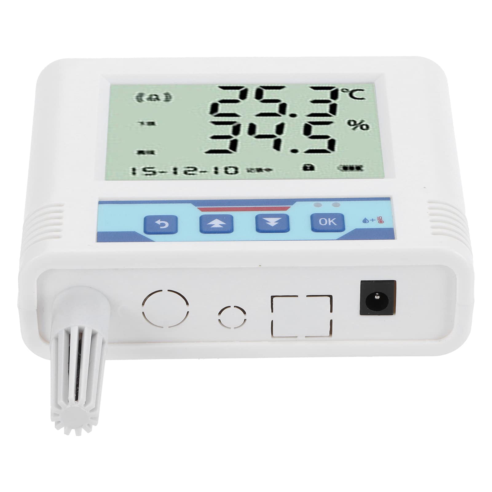 Cocoarm Sensor de Temperatura y Humedad WiFi Registrador de Temperatura y Humedad ABS de 40 a 176 Fahrenheit Almacenamiento de 65535 Puntos Pantalla Grande Monitor en Tiempo Real para Sala de