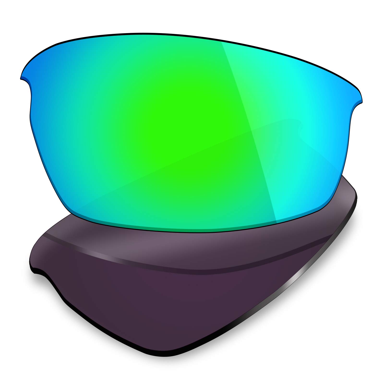 Mryok Men's Polarized - Emerald Green Polarized Replacet Lenses For Oakley Bottlecap - Emerald Green