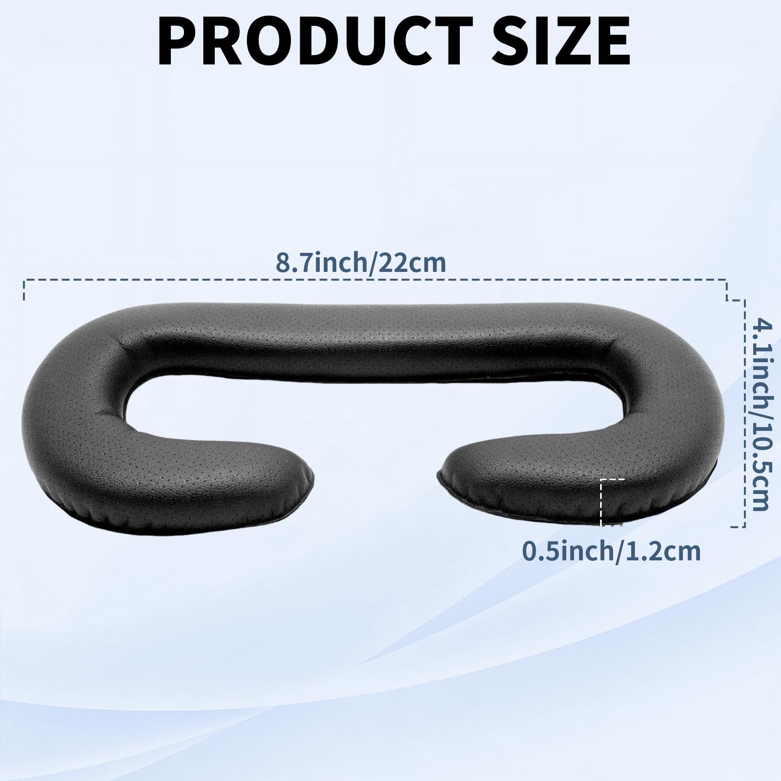 TamBee Coussinets de Rechange en Mousse pour Visage en Cuir Synthétique pour HTC Vive Pro VR Lot de 2