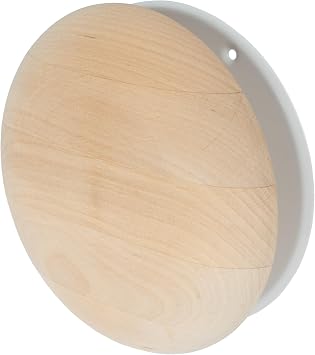 Repa Market 4" Inch Wooden Air Diffuser - Adjustable Black Alder Wood Tree Sauna Air Vent Cover - Air Intake, Supply and Exhaust Indoor Ventilation Deflector - Round Ducting Home Sauna Accessories