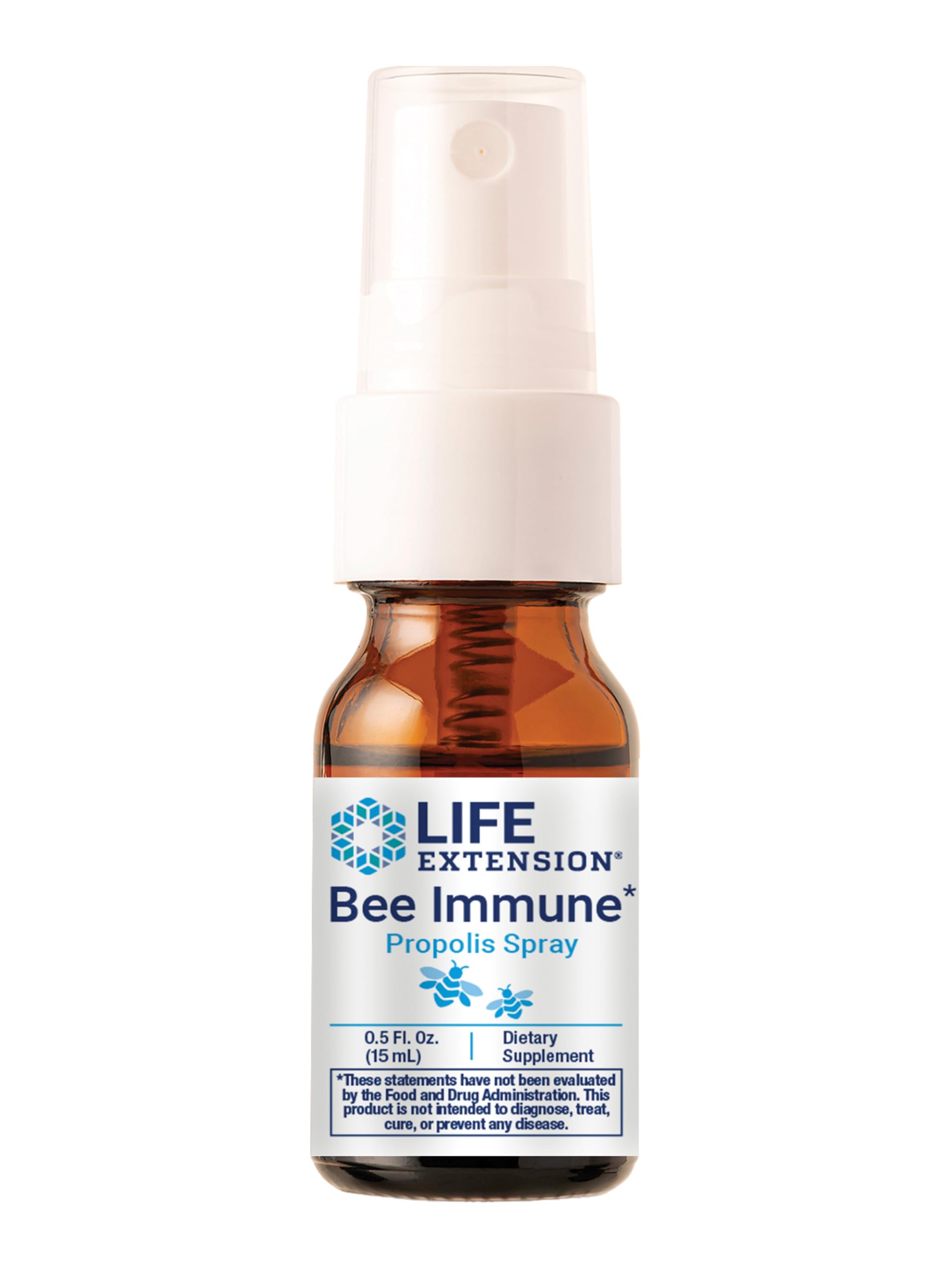 Life Extension Bee Immune Propolis Spray 15ml, Throat & Respiratory Health, Immune Support, Fast-Acting Spray