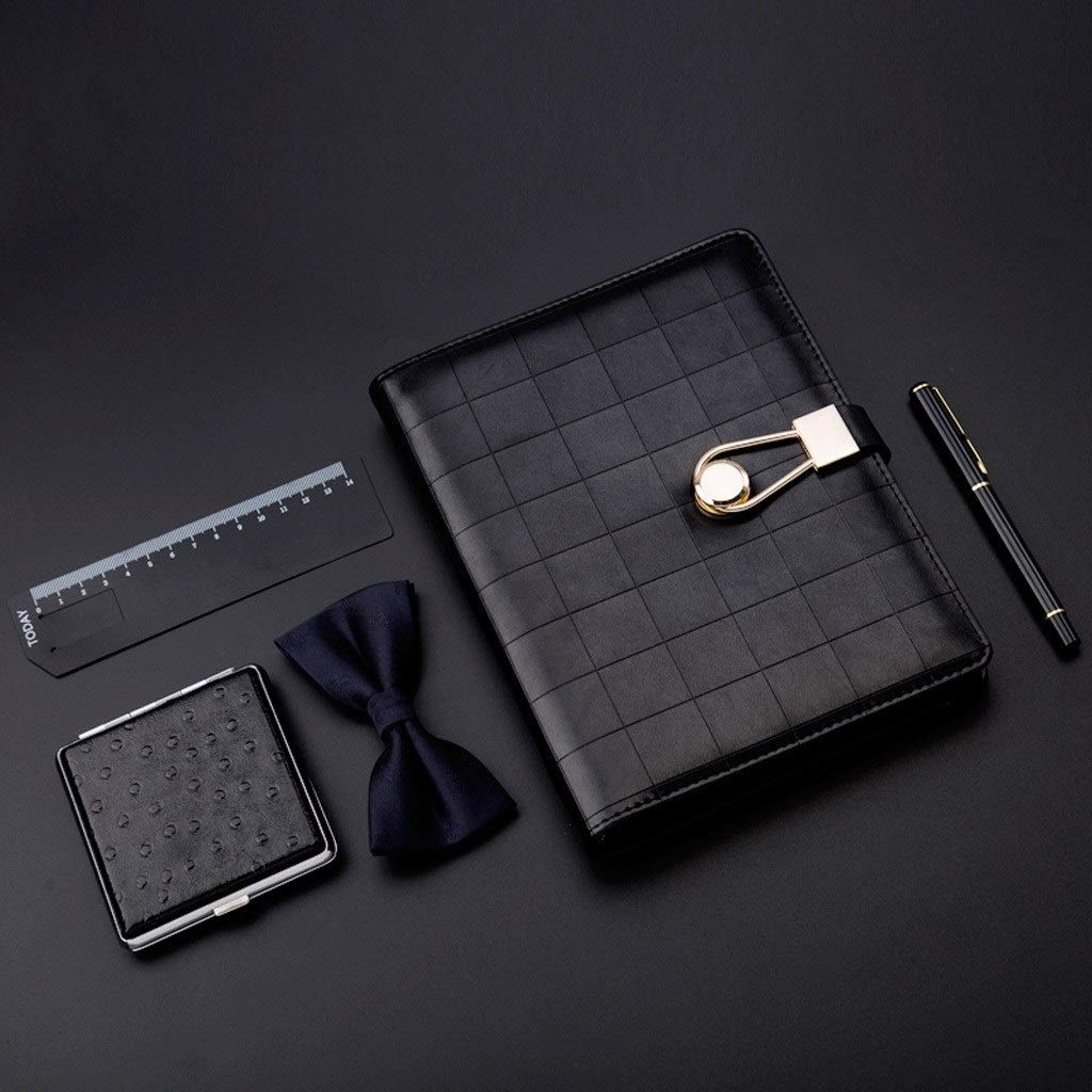 Taccuino con foglio sfuso, personalità, taccuino alla moda, apprendimento creativo, forniture per ufficio, diario, agenda, blocco note, taccuino, colore nero