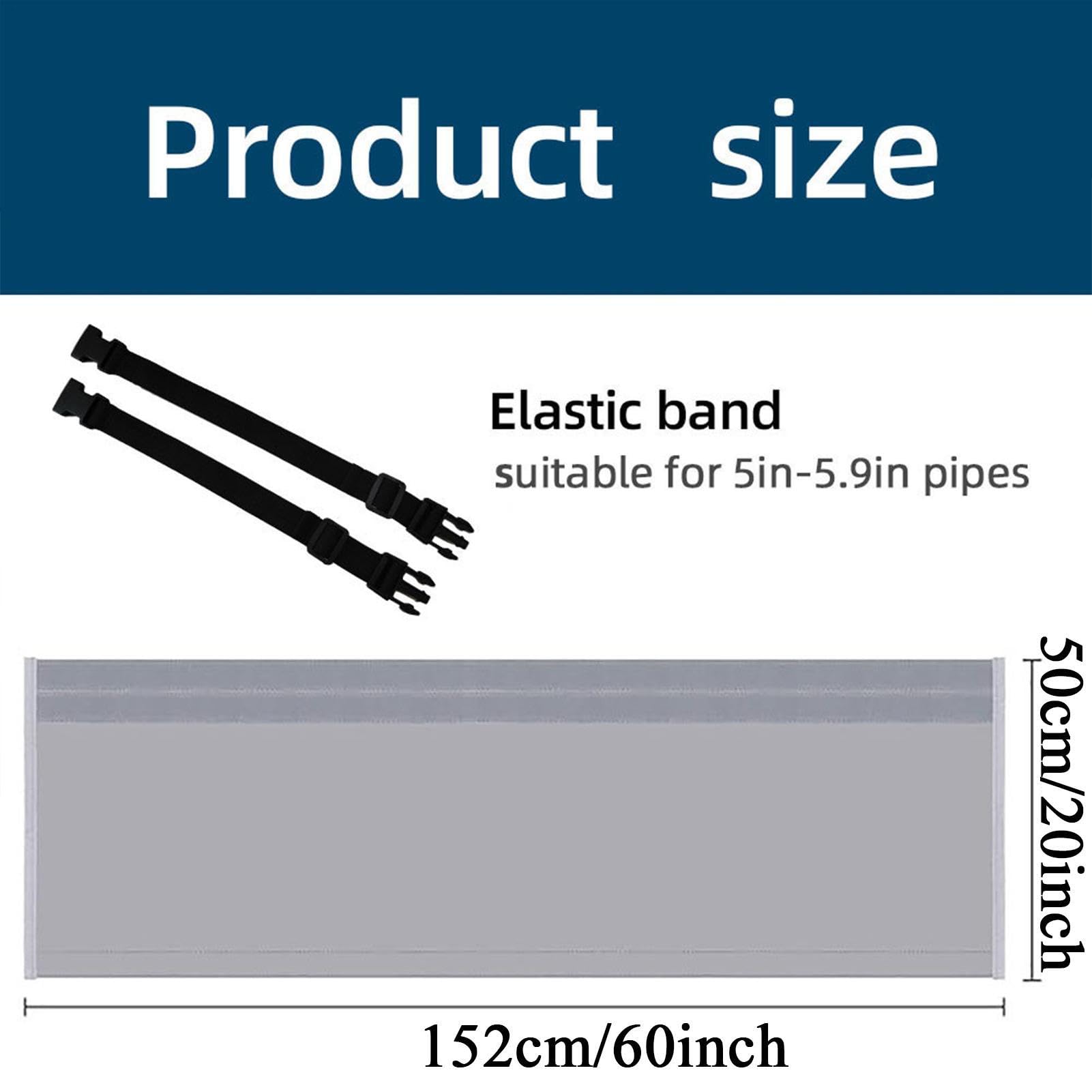 2 manicotti isolanti portatili per condizionatori d'aria, per tubo di scarico da 12,7 cm e 15 cm di diametro, coperture protettive isolanti per condotti CA, copertura di sfiato per condotti isolati