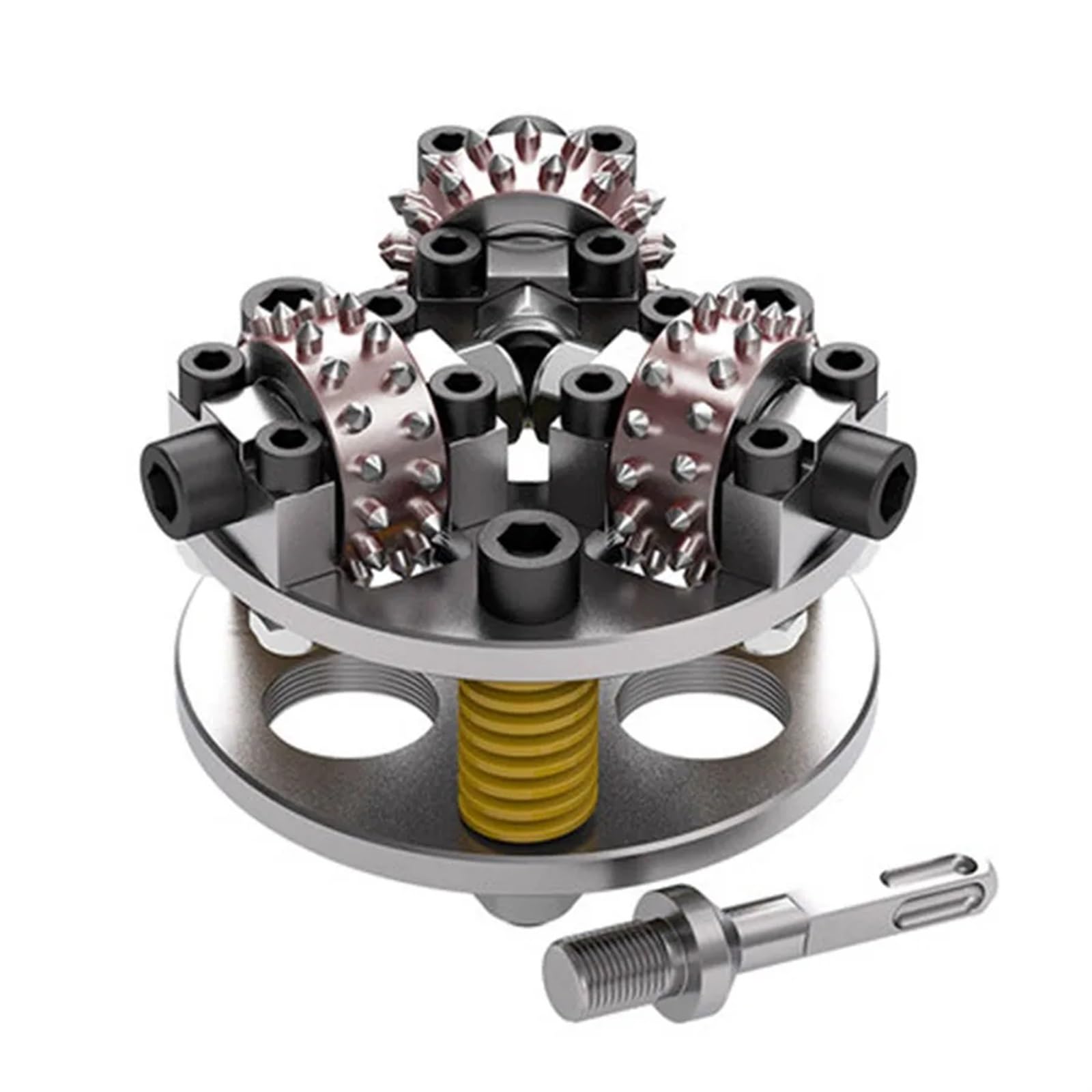 Martello in carburo Scalpello Ruota for capelli Martello elettrico Manico quadrato Quattro scalpelli a impatto Macchina for calcestruzzo Ponte in pietra Muri 1 pz