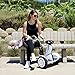 Segway Ninebot S-Plus Smart Self-Balancing Electric Scooter with Intelligent Lighting and Battery System, Remote Control and Auto-Following Mode, White Large