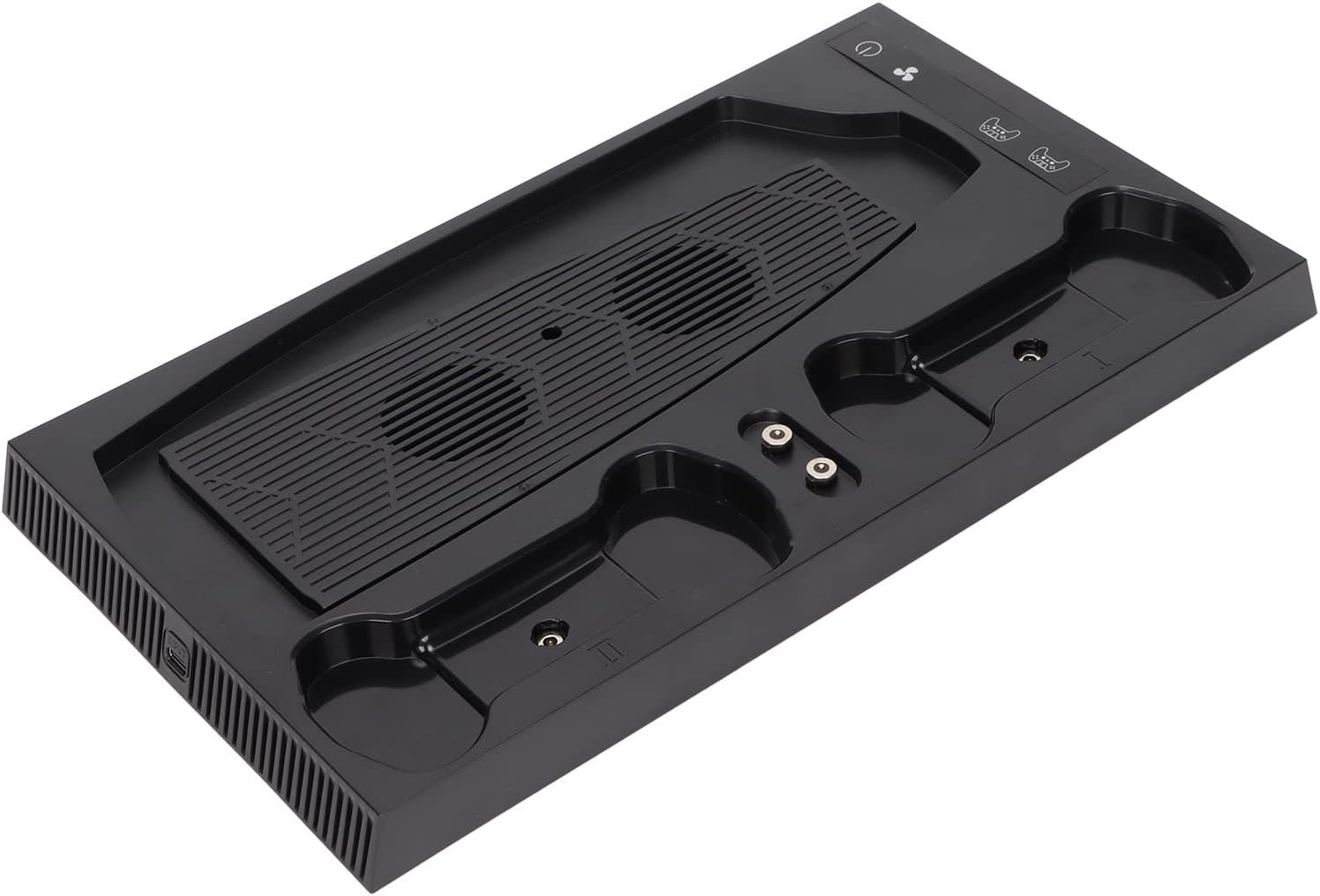 Cuifati for PS5 Stand Cooling Fan, Multi Function Cooling Fan Base with 2 Fans, Dual Controller Charger Station with 2 USB&2 USB C, for PS5 Accessories, High Efficiency and Low Noise