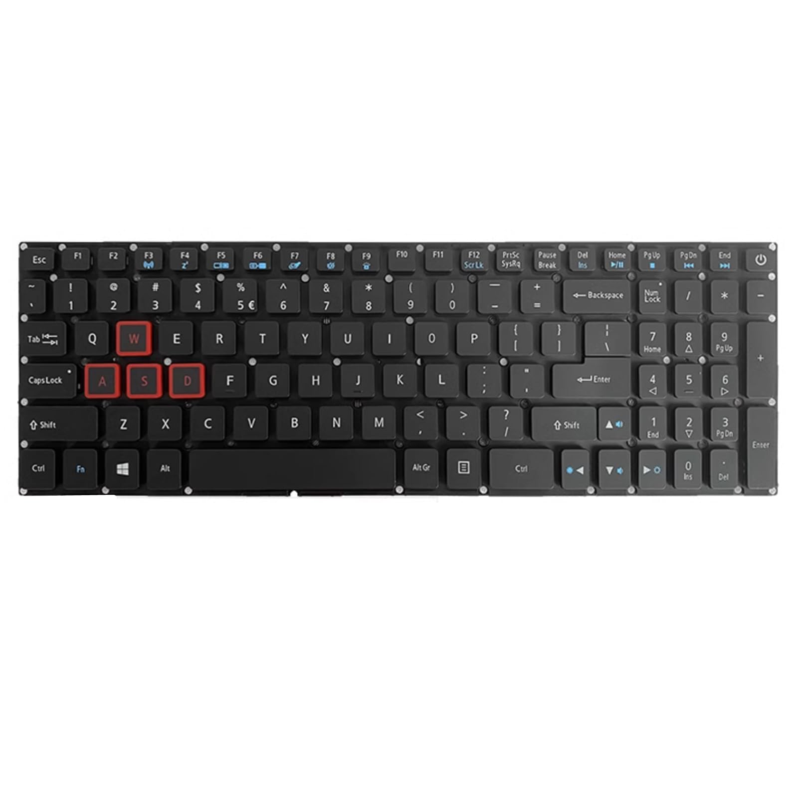 Clavier Acer Predator PH317-51 QWERTY US noir de remplacement pour PC portable - 3