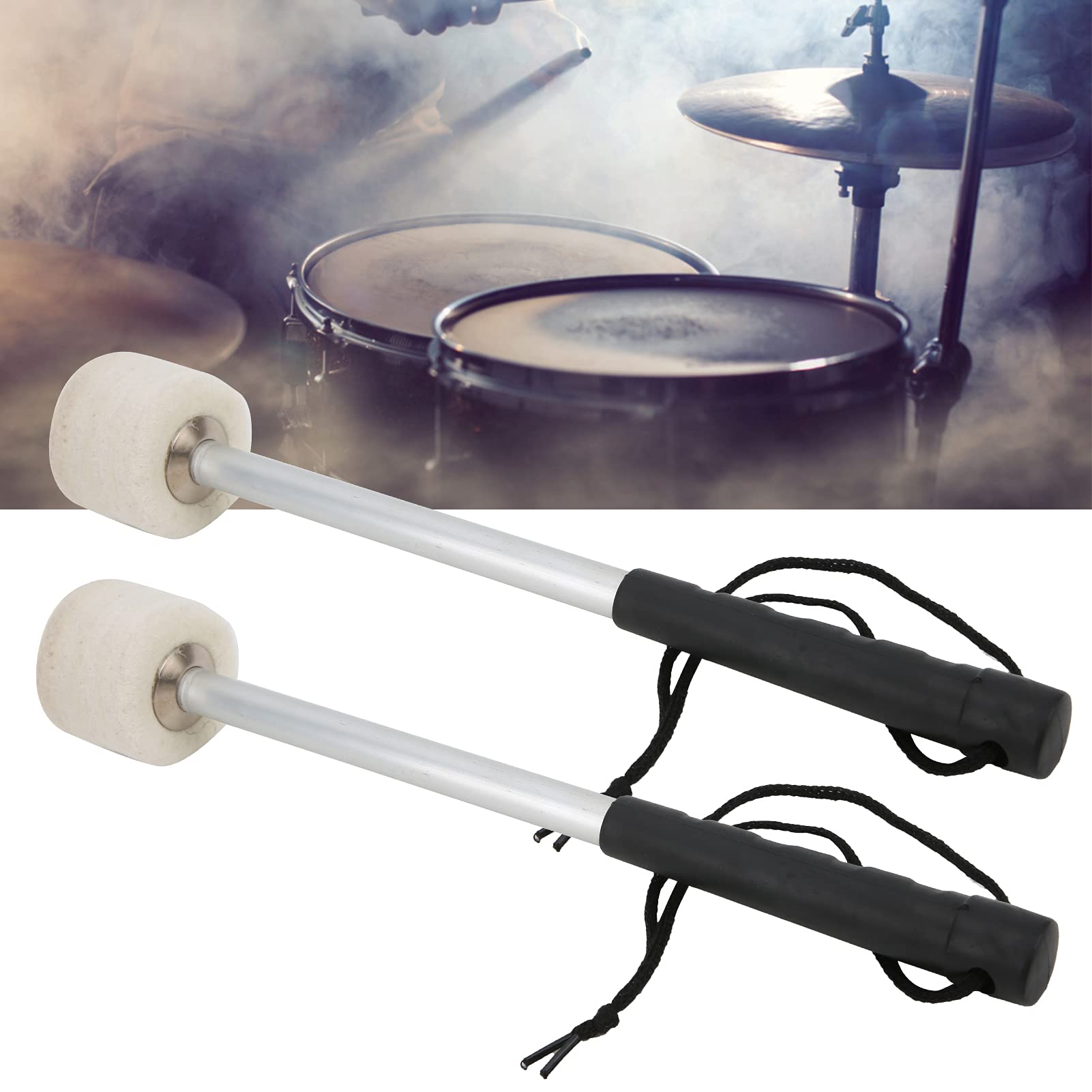 BASTONI PER MARIMBA Bastoncini Per Tamburo Xilofono Martello Marimba - Foto 2