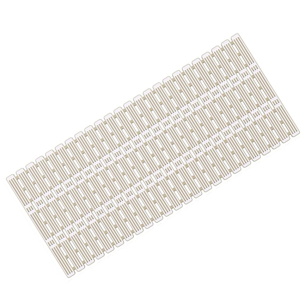 Tapis de baignoire pliable antidérapant en silicone kaki pour éviter les glissades