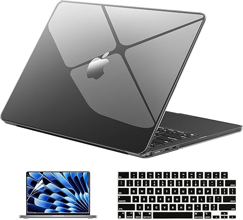EooCoo Funda compatible con MacBook Air de 15 pulgadas 2025 2024 2023 Release M3 A3114 M2 A2941 Liquid Retina Display, carcasa rígida de plástico +