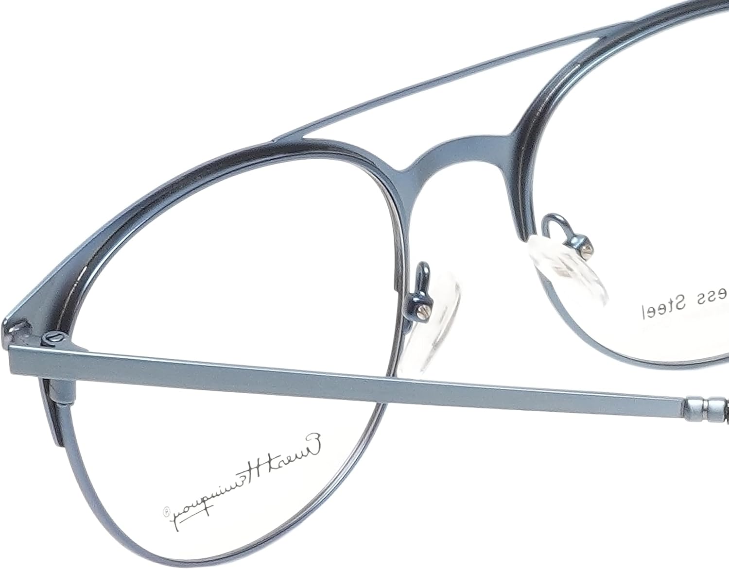 Ernest Hemingway Men's 4810 Satin Black/Navy 52mm Eyeglasses, Size 52-18-145 B45