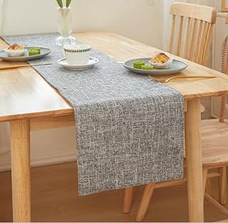 ZAIIVE Polyester Table Runner, Minimalist Style Table Runner 70 Inches L...