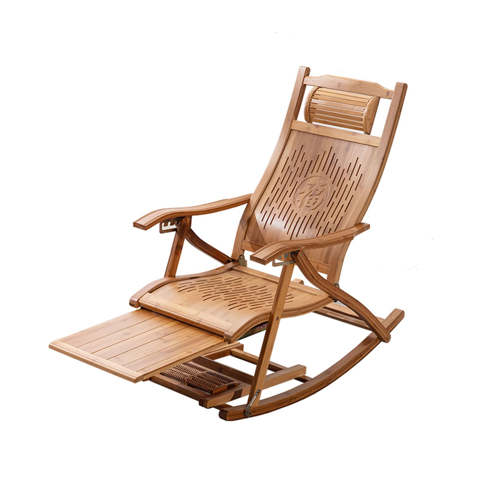 Sedia a dondolo Zero Gravity, sedia a dondolo per esterni in legno con imbottitura - Patio, veranda anteriore, mobili da giardino e prato - Comoda seduta - 440 libbre.Poltrona lounge con capacità di