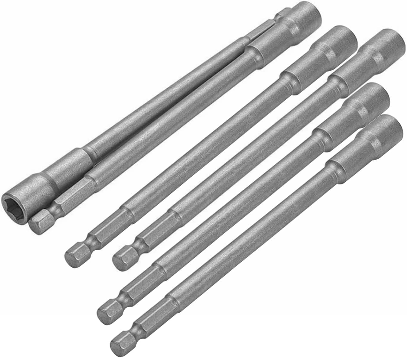 Bestgle 6 Pcs Power Impact Nut Driver Set, 1/4 Inch Hex Shank