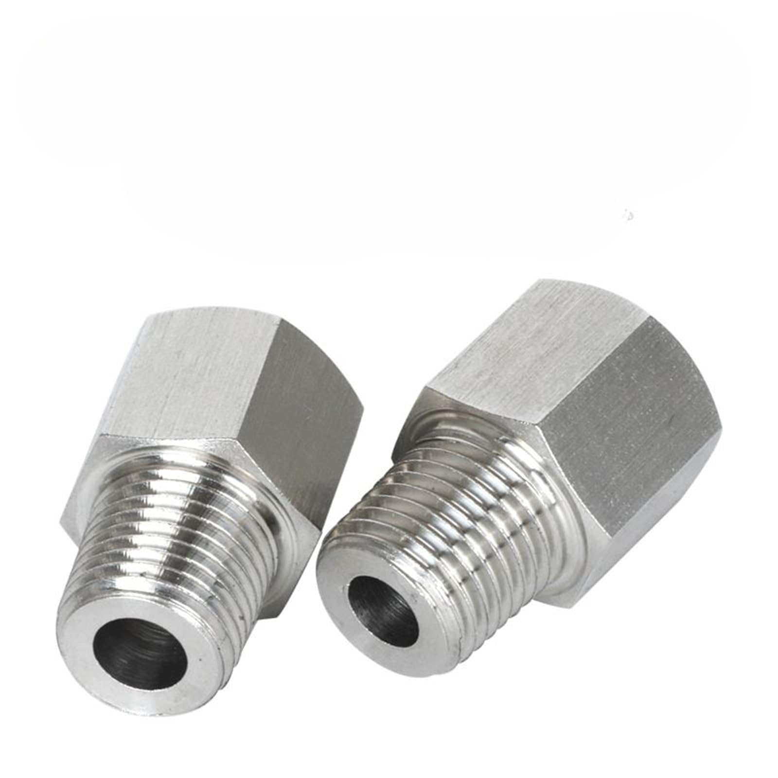 1 casquillo reductor hexagonal BSPT hembra a macho M10 12 1/8" 1/4" 3/8" BSPT NPT, adaptador de acero inoxidable 304 de alta presión para manómetro (M14 x 1,5 macho)
