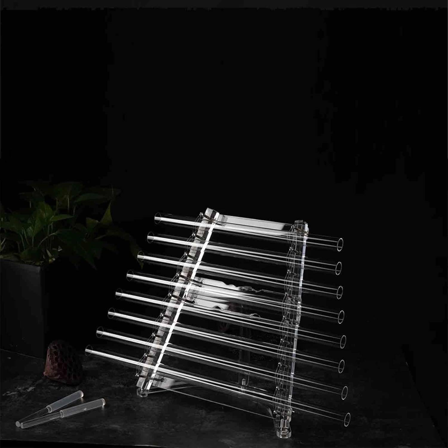 Harpe Chantante en Cristal Quartz 432 Hz,Bol Chantant en Cristal Quartz,Motif Fleur Vie,avec Support Et étui De Transport en Aluminium,pour Bain Sonore Et Méditation. Méditation 440hz