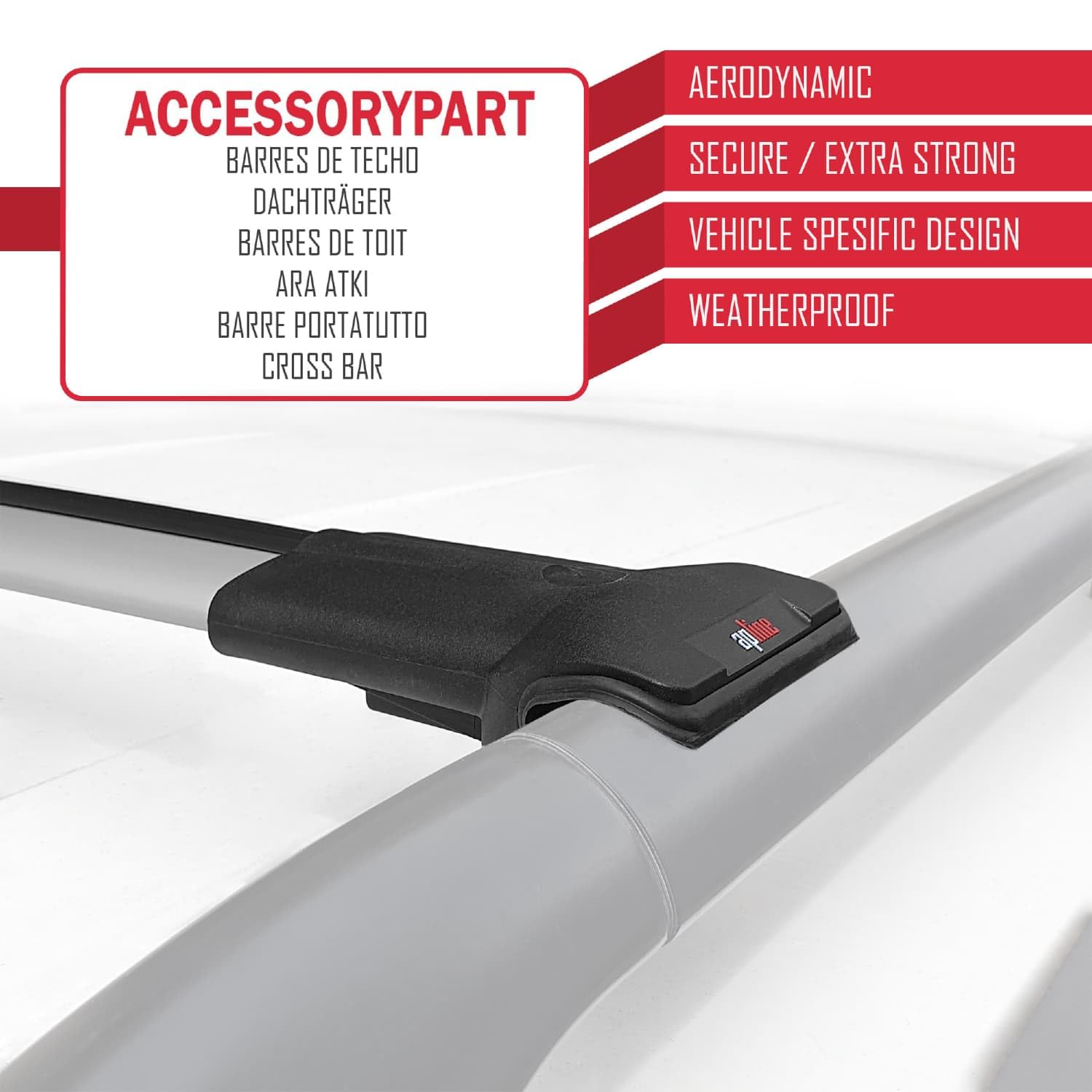 Per Dacia Duster 2010-2014 Barre Portatutto Portapacchi Barre Tetto FLY Modella GRIGIO
