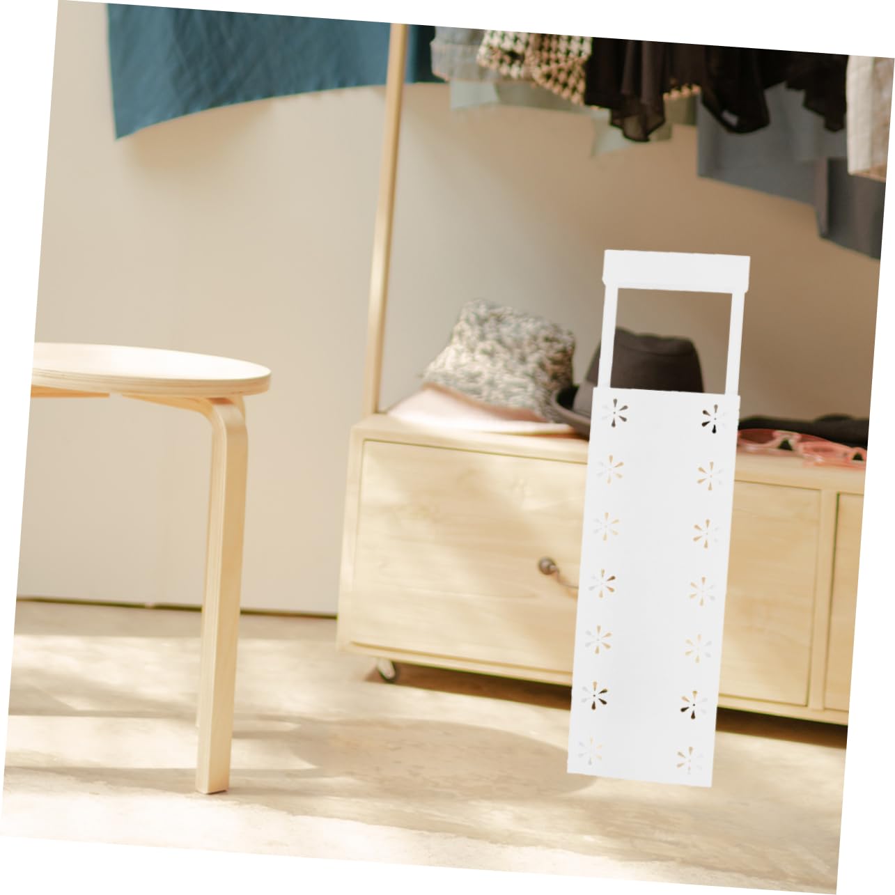 OFFSCH 3pcs Adjustable Closet Tension Shelf Rack Expandable Storage Organizer for Wardrobe Easy to Install Shelf Divider for Optimal Space Utilization Fits Various Wardrobes