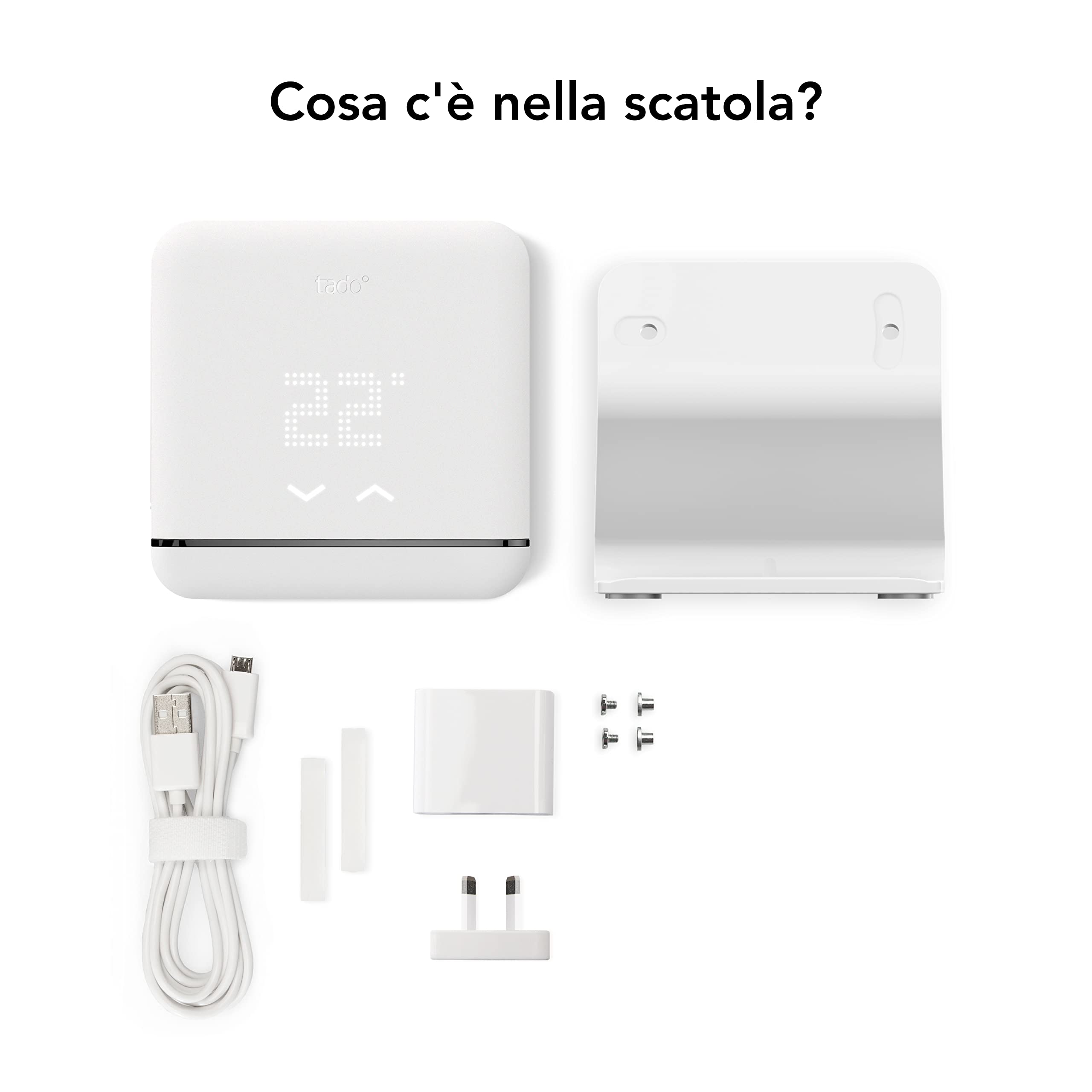 tado° Controllo Climatizzazione Intelligente con Supporto – Controllo condizionatore wifi – Compatibile con climatizzatori o pompe di calore dotati di telecomando a infrarossi – Gestione via app