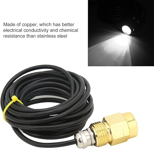 Miniatura 4 de Boat Yacht Series Boat Drain Plug Light 12V 24V Ip68 Impermeable Led Lámpara de drenaje subacuático para yate Marine Rgb 3.5W (blanco)