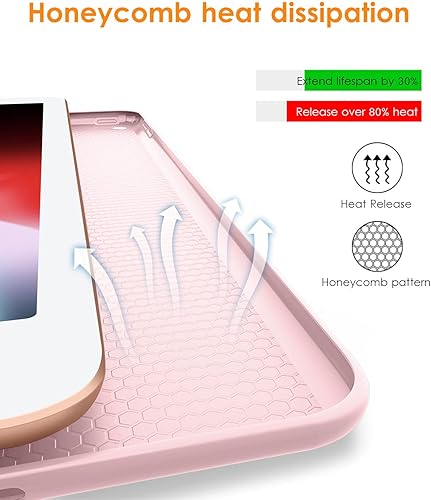 Miniatura 4 de DTTO Funda para iPad Air 2 (lanzada en 2014), ultra delgada y ligera, funda inteligente con soporte triple y flexible de TPU suave para Apple iPad