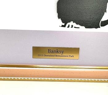 Amazon.co.jp: 額装済みですバンクシー ディズマランド banksy