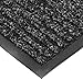 NoTrax T39 Bristol Ridge Scraper Carpet Mat, for Wet and Dry Areas, 2' Width x 3' Length x 3/8" Thickness, Midnight