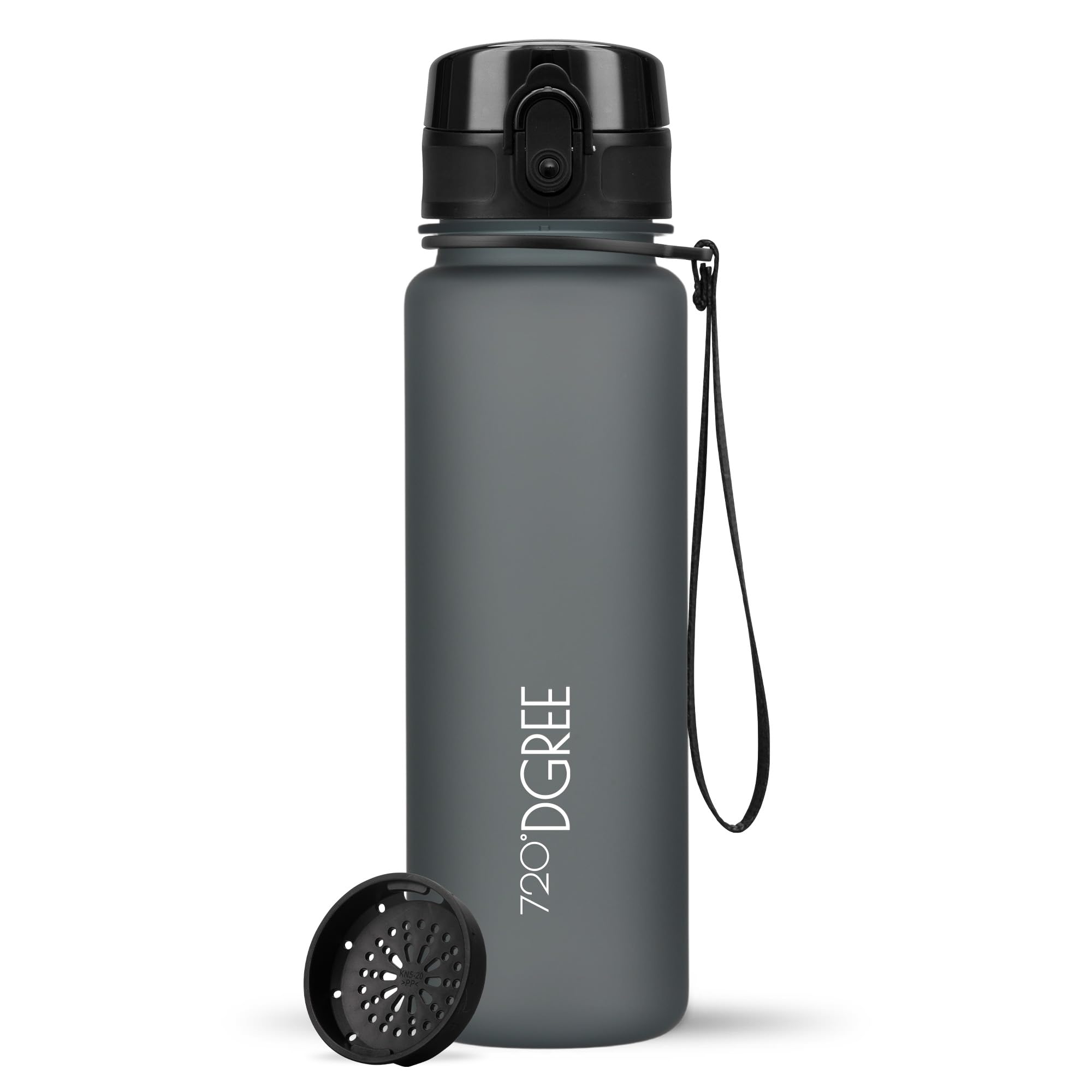 720°DGREE Botella uberBottle + colador – 350 ml, 500 ml, 650 ml, 1000 ml, 1,5 l, 2 l – Sin BPA – Botella de agua para deportes, escuela, niños, fitness, gimnasio, bicicleta, exterior – ligera — view 25