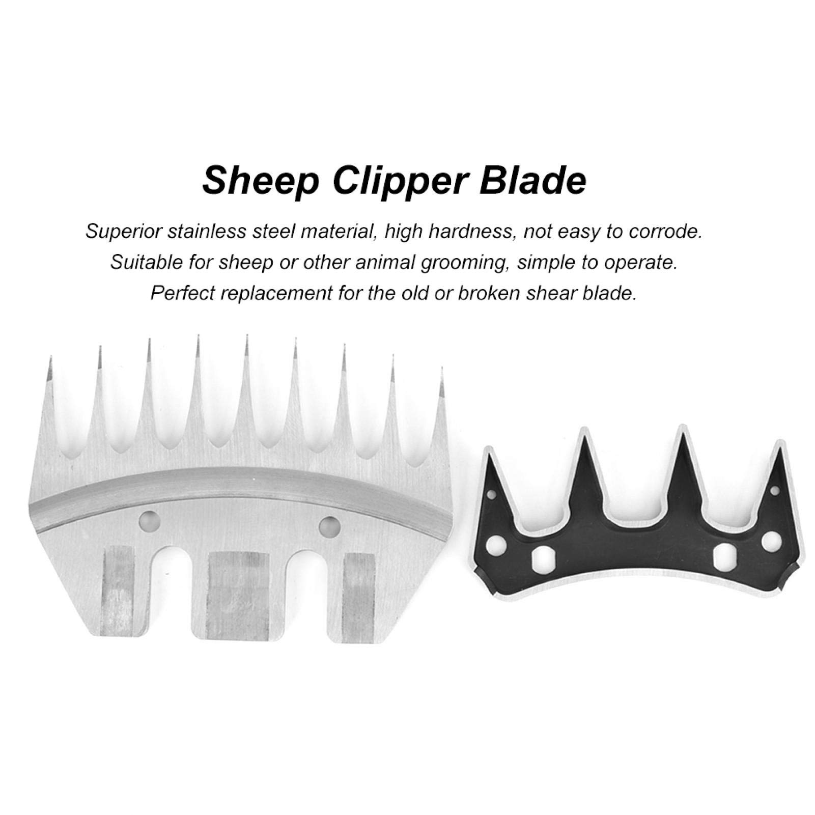 Lame de tondeuses de Moutons, Remplacement de coupeur de Cisaillement de Coupe d'acier Inoxydable(Lame Droite à 9 Dents)