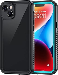 Lanhiem for iPhone 14 Plus Case, IP68 Waterproof Dustproof Shockproof 14 Plus Cases with Built-in Screen Protector, Full Body Protective Front and Back Cover for iPhone 14 Plus -6.7 inch (Blue)