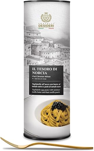 Capsule Le Cene Stellate - Il Tesoro di Norcia - Cofanetto Cena Michelin per 2 persone - Cucina a casa tua in pochi minuti il piatto iconico dello Chef Christian Milone, 1 Stella Michelin