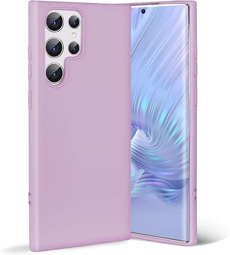 Boaixiaen Funda para Samsung Galaxy S22 Ultra 5G, silicona líquida, delgada, suave TPU, protección de cuerpo completo, a prueba de golpes, para S22